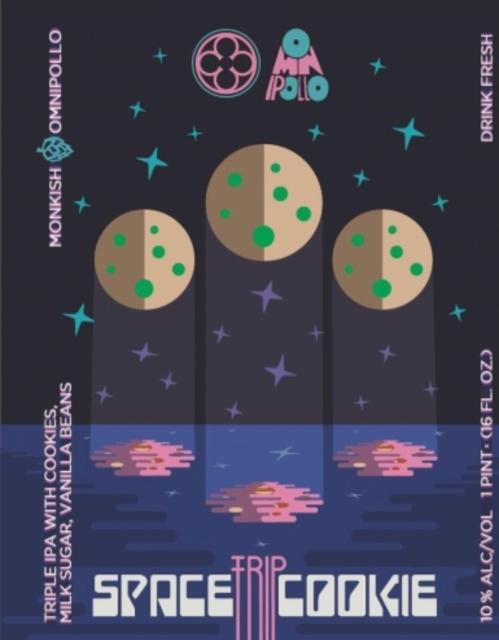 Space Trip Cookie 10.0%, Monkish Brewing Company, United States