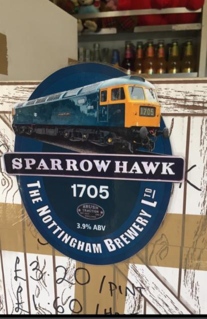 Sparrow Hawk 1705 3.9%, Nottingham Brewery, England