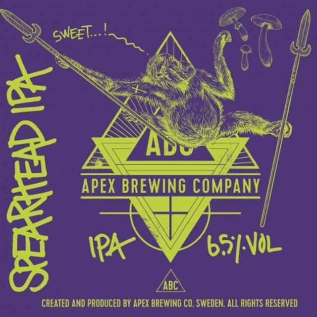 Spearhead IPA 6.5%, Apex Brewing Company, Sweden
