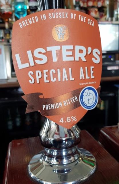 Special Ale 4.6%, Lister's Brewery, England