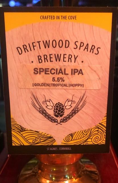 Special IPA 5.5%, Driftwood Brewery, England