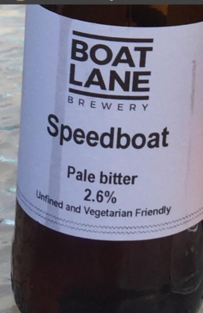 Speedboat 2.6%, Boat Lane Brewery Ltd, England