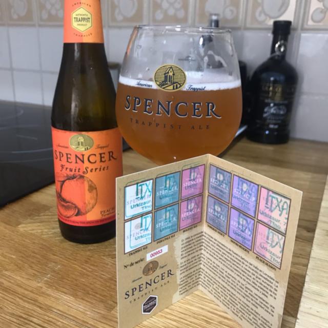 Spencer Fruit Series Peach Saison 4.8%, Spencer Brewery, United States