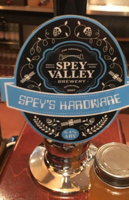 Spey'S Hardware 6.4%, Spey Valley Brewery, Scotland