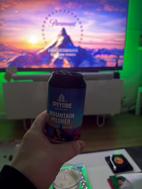 Speyside mountain pilsner 4.4%, Speyside Brewery, Scotland