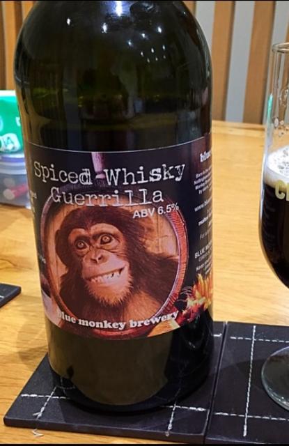 Spiced Whisky Guerrilla 6.5%, Blue Monkey Brewery, England