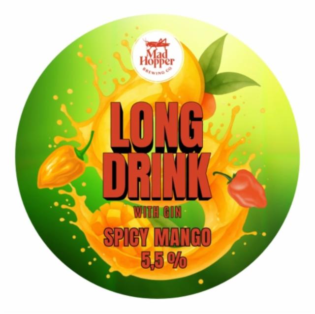 Spicy Mango Long Drink 5.5%, Mad Hopper Brewing Co., Finland