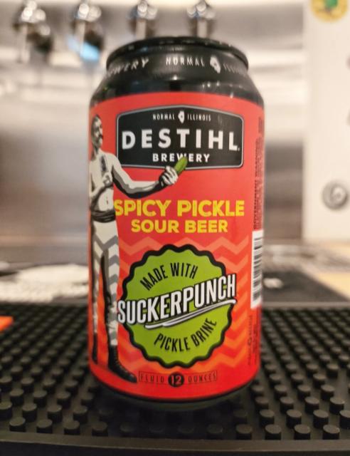 spicy pickle sour beer 5.5%, Destihl Brewery, United States