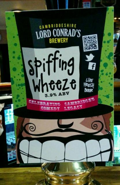 Spiffing Wheeze 3.9%, Lord Conrad's Brewery, England