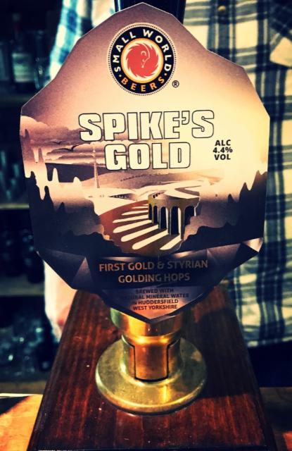 Spike's Gold 4.4%, Small World Beers, England