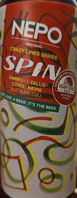 Spin 6.6%, Nepo Brewing (Browar Nepomucen), Poland