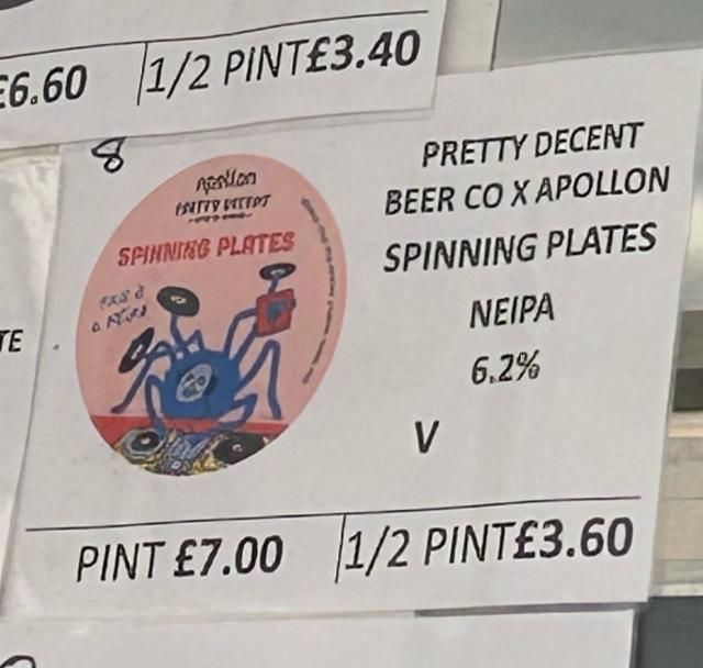 Spinning Plates 6.2%, Pretty Decent Beer Co, England