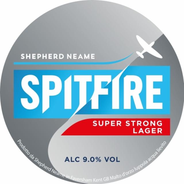 Spitfire Super Strong Lager 9.0%, Shepherd Neame, England