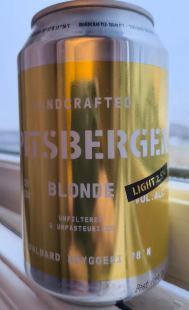 Spitsbergen 2.5%, Svalbard Bryggeri, Norway