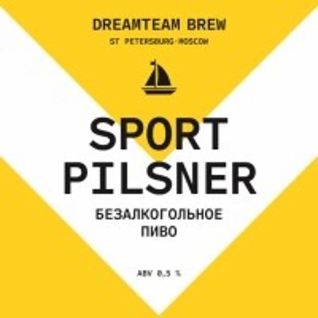 Sport Pilsner 0.5%, Dreamteam Brew, Russia