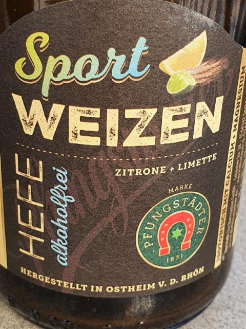 Sport Weizen Alkohfrei 0.5%, Pfungstädter Privatbrauerei, Germany