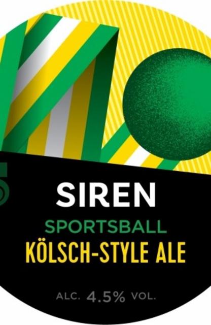 Sportsball 4.5%, Siren Craft Brew, England