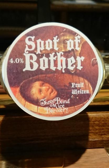 Spot Of Bother 4.0%, Three Blind Mice Brewery, England