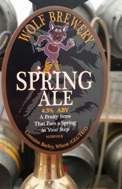 Spring Ale 4.3%, The Wolf Brewery, England