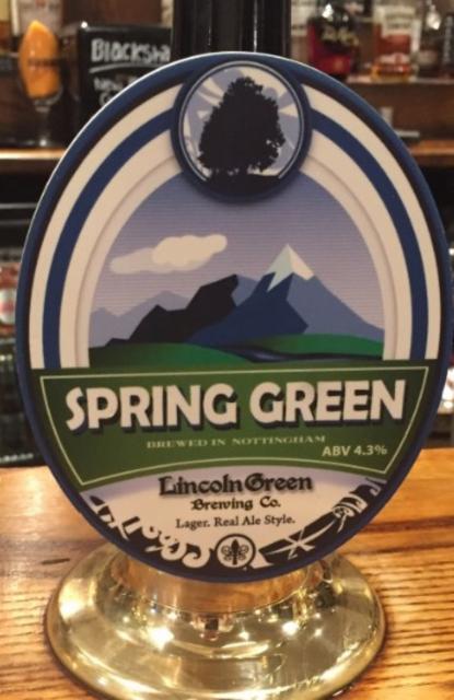 Spring Green 4.3%, Lincoln Green Brewing, England