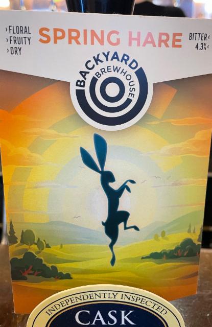 Spring Hare 4.3%, Backyard Brewhouse, England