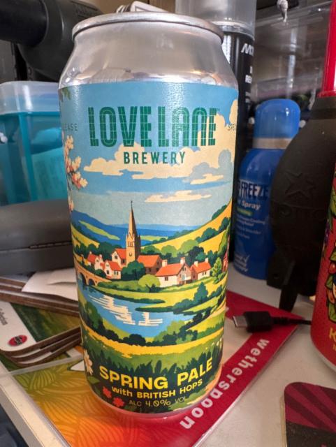 Spring Pale 4.0%, Love Lane Brewing, England