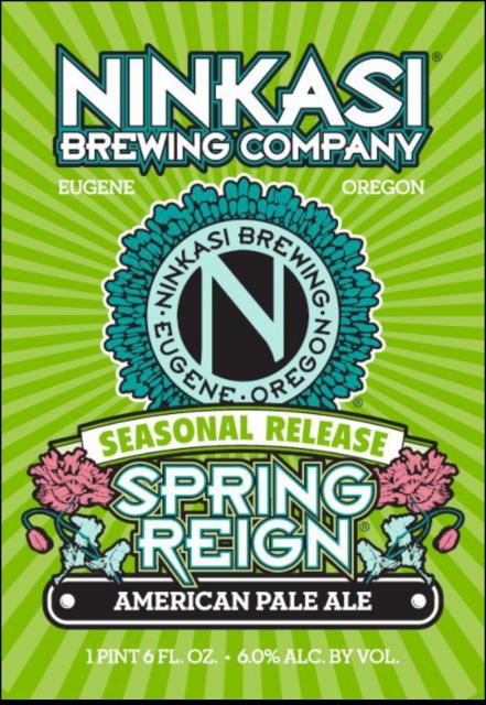 Spring Reign 6.0%, Ninkasi Brewing Company, United States