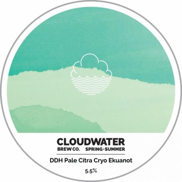 Spring•Summer DDH Pale Citra Cryo Ekuanot 5.5%, Cloudwater Brew Co., England