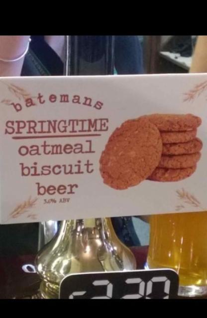Springtime Oatmeal Biscuit Beer 3.6%, Batemans Brewery, England