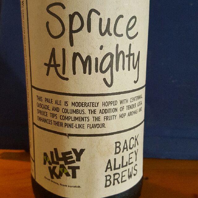 Spruce Almighty 5.2%, Alley Kat Brewing Company, Canada