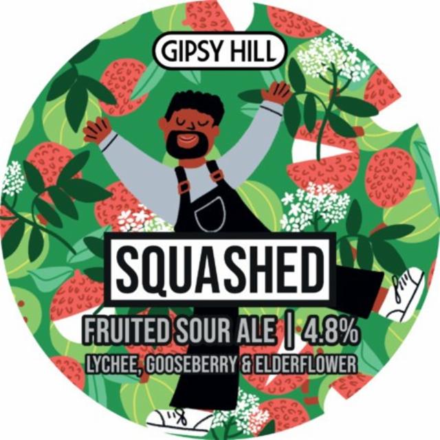 Squashed: Lychee, Gooseberry, Elderflower 4.8%, Gipsy Hill Brewing Co, England