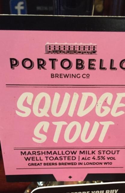 Squidge Stout 4.5%, Portobello Brewing, England