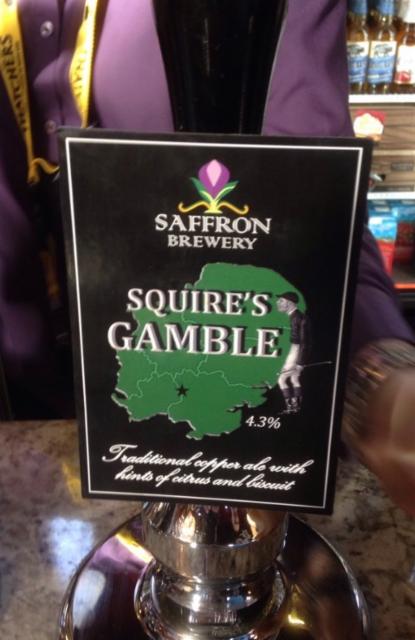 Squires Gamble 4.3%, Saffron Brewery, England