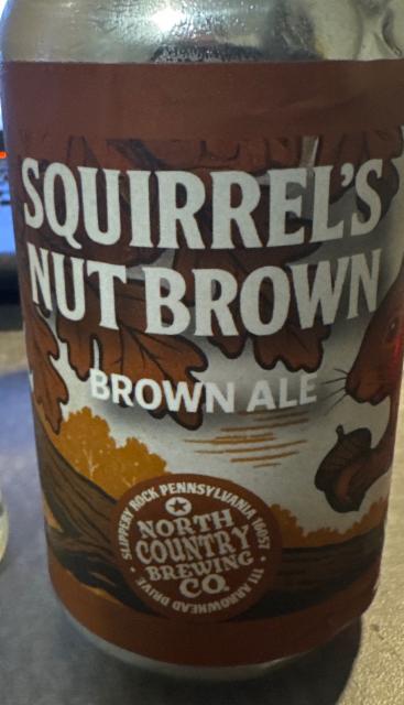 Squirrel's nut brown 4.6%, North Country Brewing Company, United States