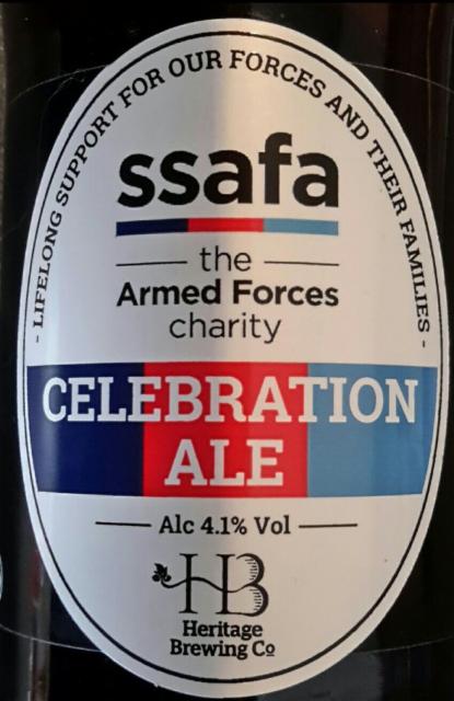 SSAFA Celebration Ale 4.1%, Heritage Brewing Co. (England), England