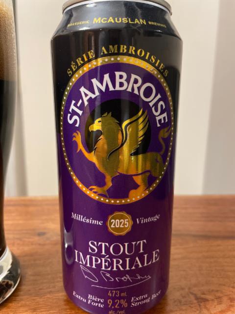 St-ambroise stout imperiale 9.2%, Brasserie McAuslan (St-Ambroise), Canada