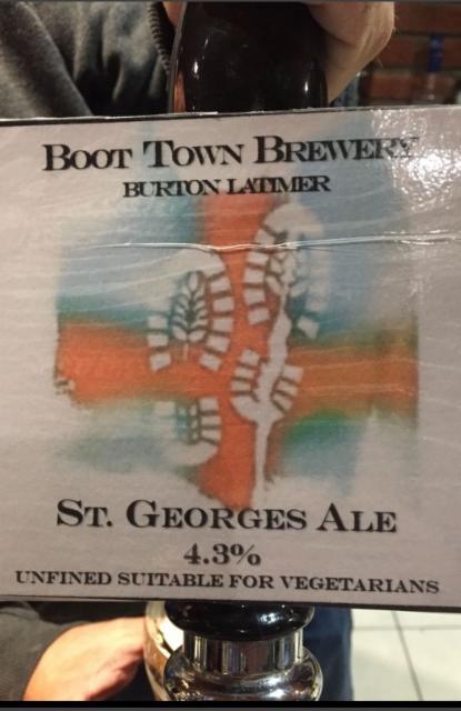 St. George's Ale 4.3%, Boot Town Brewery, England