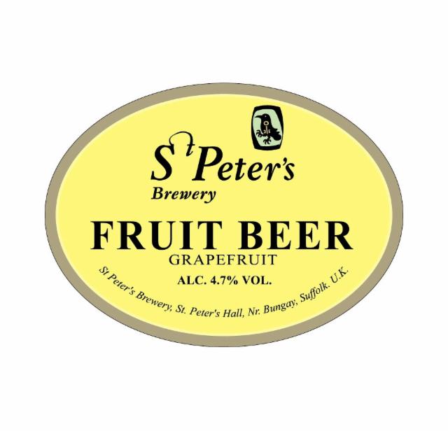 St. Peter's Fruit Beer (Grapefruit) 4.7%, St. Peter's Brewery Co., England