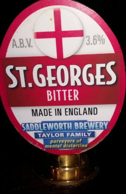 St.Georges Bitter 3.6%, Saddleworth Brewery, England