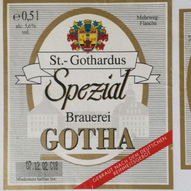 St.Gothardus Spezial 5.6%, Brauerei Gotha (Oettinger), Germany