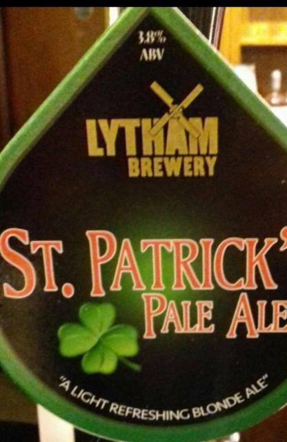 St.Patrick's Pale Ale 3.8%, Lytham Brewery, England