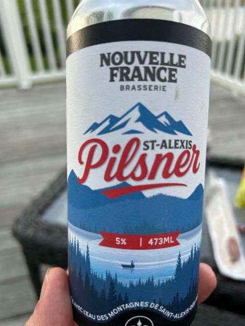 St Alexis Pilsnet 5.0%, Microbrasserie Nouvelle France, Canada