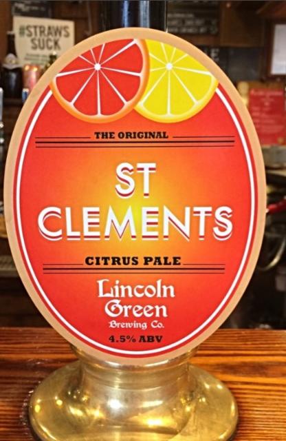 St Clements 4.5%, Lincoln Green Brewing, England