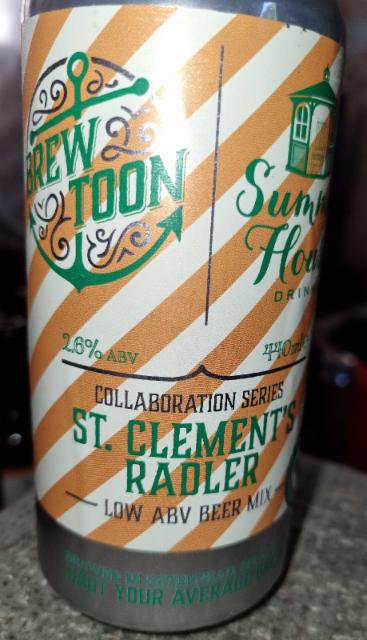st clements radler 2.6%, Brew Toon, Scotland