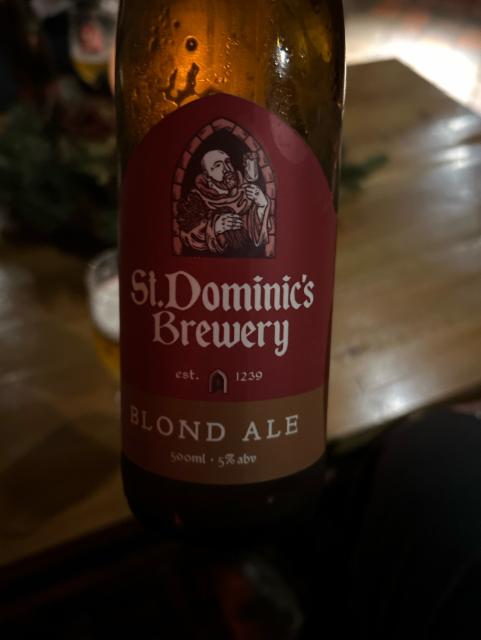 St Dominic's Blond Ale, Blacks Brewery