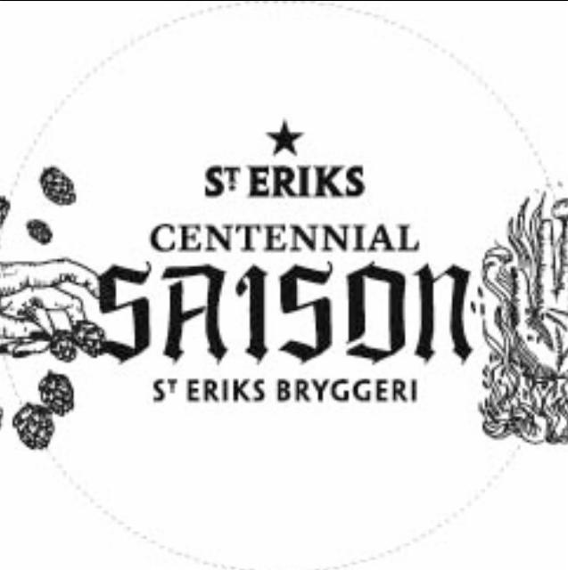S:t Eriks Centennial Saison 5.2%, S:t Eriks Bryggeri (Galatea), Sweden