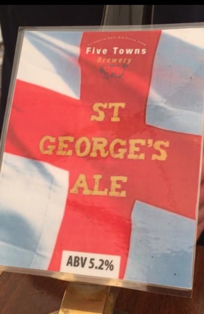 St George's Ale 5.2%, Five Towns Brewery, England