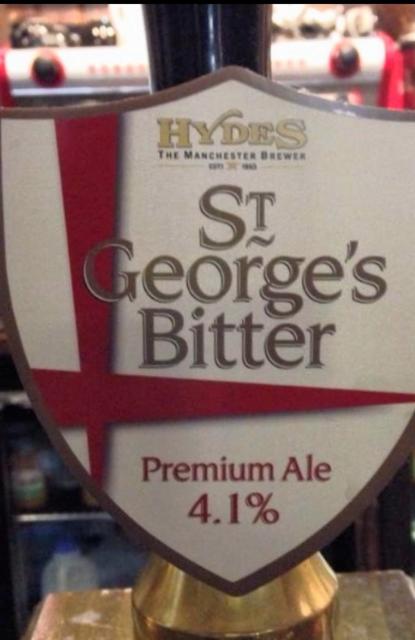 St George's Bitter 4.1%, Hydes Salford, England