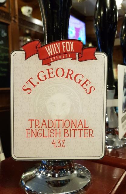 St George's Bitter 4.3%, Wily Fox Brewery Limited, England