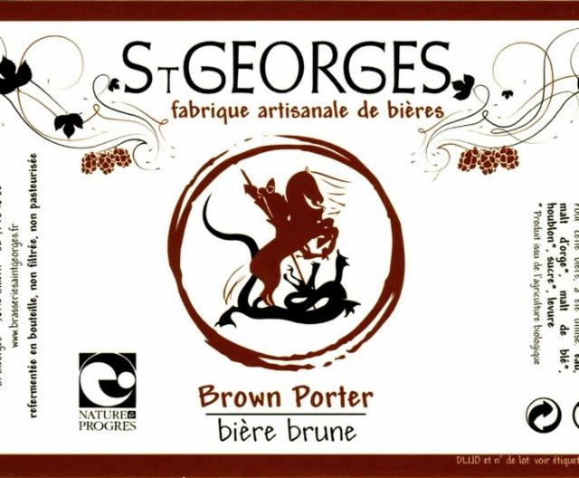 St Georges Brown Porter 5.0%, Brasserie Saint-Georges (Saint Georges), France